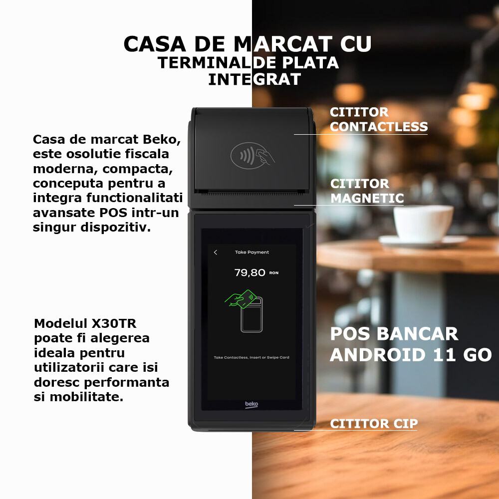 Casa de marcat Beko X30TR - cu cititor coduri bare - Image 12