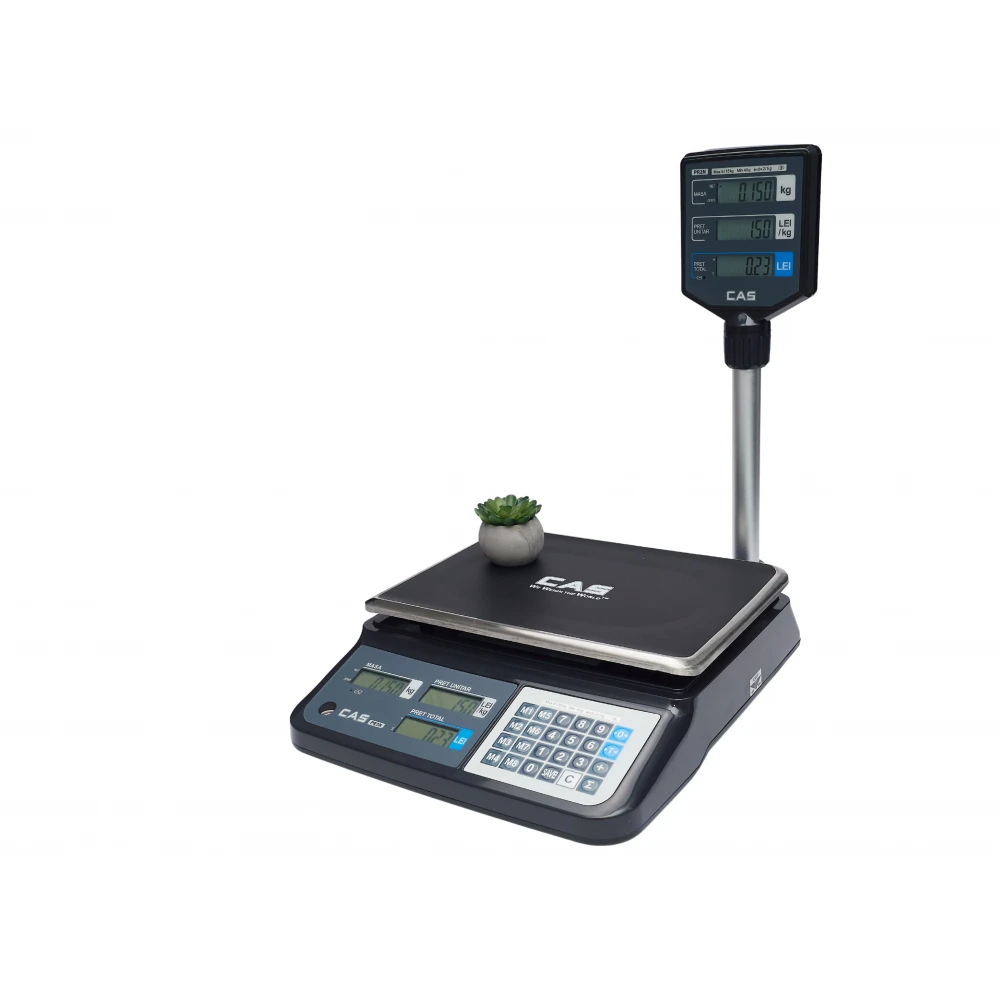 Cântar comercial CAS PR2N-30CU, 15/30 kg cu display client, 5/10g, verificat metrologic, USB, RS232 - Image 9