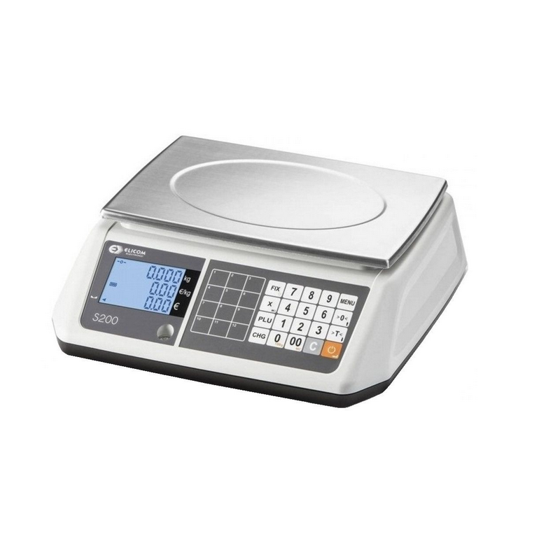 Cântar comercial ELICOM model S300 fără braț 6/15 KG