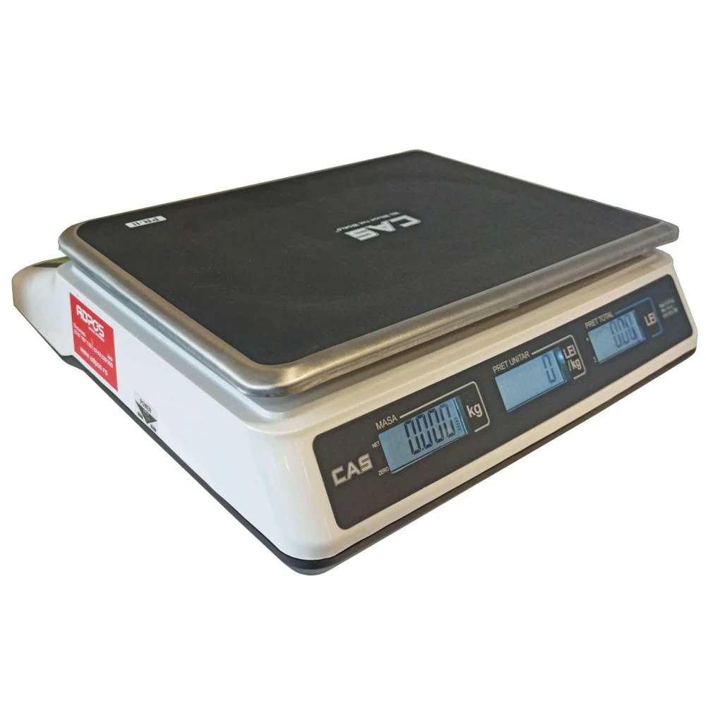 Cântar comercial CAS PRII 30CB 15/30 Kg, 5/10g, verificat metrologic, USB - Image 3